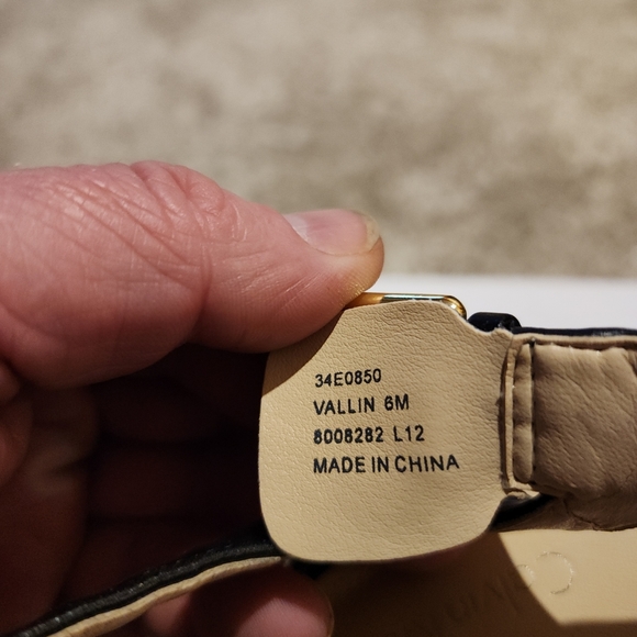 Calvin Klein - Vallin Snake Black And White Heel Wedges - Picture 5 of 12